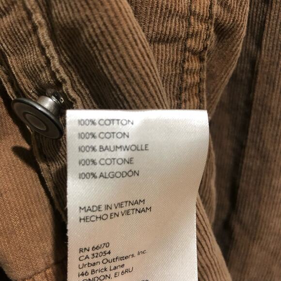 Free People Baby Corduroy Button Down Oversize Collared Long Sleeve Shirt M - Picture 10 of 13